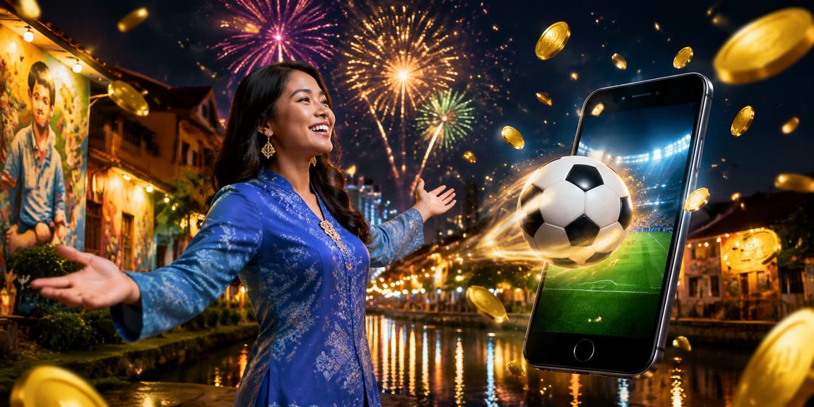 Peminat bola sepak Pulau Pinang dalam suasana penuh budaya tempatan